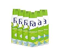 Fa Deodorante spray Caribbean Wave con il profumo esotico fresco del limone, protezione 48h, 6 x 150 ml