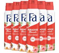 FA Deodorante spray da donna "Paradise Moments" - Confezione da 6 (6 x 150 ml)