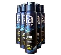 FA Deodorante spray da uomo "Sport", confezione da 6 (6 x 150 ml)
