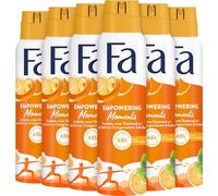 FA Deodorante spray Empowering Moments (6 x 150 ml), deodorante con il profumo tonificante di buccia d'arancia e basilico, formula vegana, blocca i batteri, deodorante senza sali di alluminio