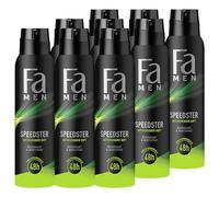 FA Deodorante spray Men Speedster con taurina (9 x 150 ml) attiva il tuo corpo, mente e sensi con il rinfrescante profumo di agrumi e citronella