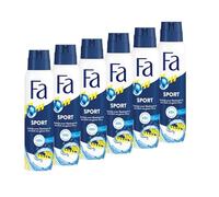 FA Deodorante spray Sport, confezione da 6 (6 x 150 ml)