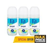 Fa Donna Sport Deodorante 48H Sudare Odor Protezione Agrumi Fresh 3-pack