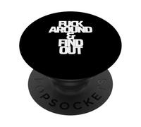 FA&FO F INTORNO E & SCOPRI divertente maledizione cattiva parola giurata PopSockets PopGrip Adesivo
