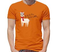 Fa la La Lama - T-Shirt - Natale Festive Llamas Babbo Natale Zoo Di
