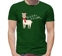 Fa la La Lama - T-Shirt - Natale Festive Llamas Babbo Natale Zoo Di