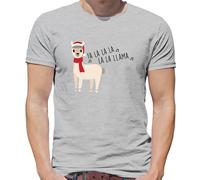 Fa la La Lama - T-Shirt - Natale Festive Llamas Babbo Natale Zoo Di
