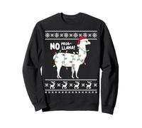 Fa La La Llama Christmas Funny Ugly Christmas Sweater Felpa