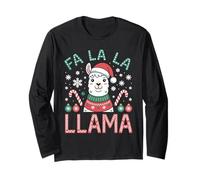 Fa La La Llama - Maglione Natalizio Maglia a Manica