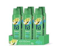 Fa Limoni dei Caraibi Deodorante Spray, 150 ml, confezione da 6, Totale: 900 ml
