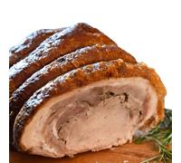Fa.Lu.Cioli 1917- Tronchetto di Porchetta di Ariccia IGP 4,5 kg Prodotto Tipico Senza Glutine Sottovuoto Completamente naturale, Senza Conservanti da Carne Selezionata di Maiale Origine Certificata