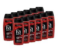 Fa Men 2 in 1 gel doccia per corpo e capelli Attraction Force con rinfrescante profumo di bergamotto e lime, 12 x 250 ml
