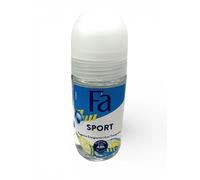 Fa Men Sport Deo Roll-On, profumo verde di agrumi, antitraspirante 48h, protezione 50 ml, confezione da 6 pezzi