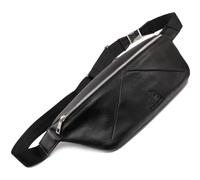 Fa.Volmer ® Borsa a tracolla leggera da donna in vera pelle - spaziosa e robusta tasca sul petto in elegante aspetto | nero o marrone antico