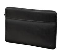 Fa.Volmer ® Borsa marrone per computer portatile in vera pelle di bufalo, per MacBook, notebook, laptop e tablet fino a una dimensione di 17", 28 x 39 cm, valigetta A4, VO2402-nero