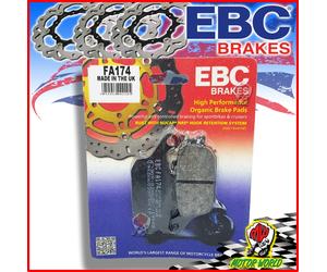 FA174 PASTIGLIE FRENO ORGANICHE EBC POSTERIORI