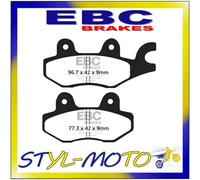 FA197 PASTIGLIE ORGANICHE ANTERIORI SINISTRA EBC KYMCO XL 125 MOVIE 2001-2009