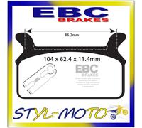 FA201 PASTIGLIE ORGANIC POST EBC HARLEY HD ULTRA CLASSIC ELECTRA GLIDE 1989-1997