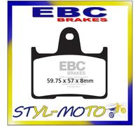 FA254 PASTIGLIE ORGANICHE POSTERIORI EBC HARLEY DAVIDSON XL 883 N IRON 2014-2018