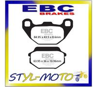 PASTIGLIE PASTICCHE FRENI PER KYMCO AGILITY 50>125 08>15 EBC FA305 ORGANICA MOTO
