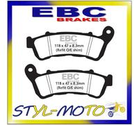 FA388 PASTIGLIE ORGANICHE ANTERIORI SINISTRA EBC HONDA SH 150 DS SPORTY 2014