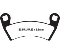 FA656R BRAKE PAD FA-R SERIES SINTERED METAL POLARIS SPORTSMAN ACE 570 4X4 2016