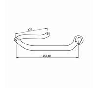 FAAC 1057403 - Coppia Di Bracci Night e Day Tipo Nd8 Marrone