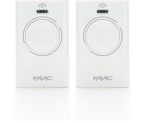 FAAC 787007 XT2 433 - Automazione Cancello Telecomando, Bianco (Confezione da 2)
