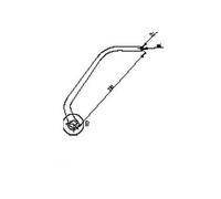 FAAC - Coppia Bracci Nd6 Per Automazione N1d Marrone Ral 8017 Automatismi 1057313