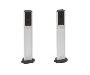 FAAC COPPIA COLONNINE IN ALLUMINIO H 50 CM PER FOTOCELLULE FAAC E GENIUS 401070
