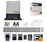 FAAC DELTA 2 740 KIT 3 MT CREMAGLIERA METALLO AUTOMAZIONE CANCELLO SCORREVOLE df