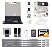 FAAC DELTA 2 740 KIT 4 METRI CREMAGLIERA METALLO AUTOMAZIONE CANCELLO SCORREVOLE