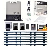 FAAC DELTA 2 740 KIT 6 METRI CREMAGLIERA NYLON AUTOMAZIONE CANCELLO SCORREVOLE