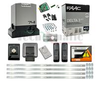FAAC DELTA 3 KIT PER AUTOMAZIONE CANCELLO SCORREVOLE 900KG 230V +4MT CREMAGLIERA