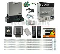 FAAC DELTA 3 KIT PER AUTOMAZIONE CANCELLO SCORREVOLE 900KG 230V +5MT CREMAGLIERA