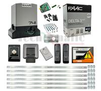 FAAC DELTA 3 KIT PER AUTOMAZIONE CANCELLO SCORREVOLE 900KG 230V +6MT CREMAGLIERA