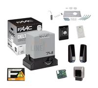 FAAC KIT DELTA 3 741 PER CANCELLO SCORREVOLE PORTATA 900KG 220V