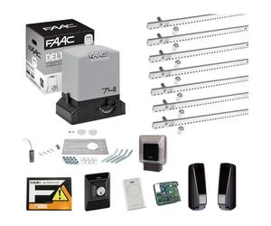 FAAC KIT DELTA 3 741 PER CANCELLO SCORREVOLE PORTATA 900KG 220V 7MT CREMAGLIERA