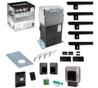 FAAC PRATICO 746 C 105940 KIT 230V 600 KG 5mt Cremagliera Automazione Cancello S