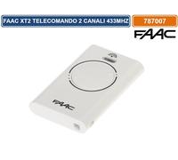 FAAC TELECOMANDO PER CANCELLO DUE CANALI XT2 433 SLH LR COLORE BIANCO 787007