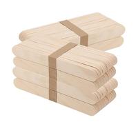 FAAING 400 Bastoncini di Legno, Bastoncini Gelato in Legno Naturale, per modello 3D, progetti fai da te, Creatività e Decorazione Fai da Te, Lavoretti DIY, 200 x 25 x 1,6 mm