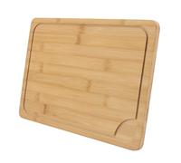 FAAING Tagliere da Cucina in Bambù, Rettangolare con Scanalatura per Succhi, Versatile per Carne, Verdure e Pane, 36 x 24 x 1,2 cm