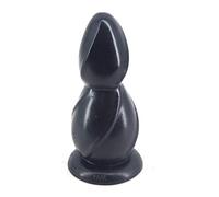 FAAK0015-Plug anale (2,15 kg Lunghezza: 29,5 cm Diametro: 12 cm) Ventosa super resistente con forma di zucca medica in PVC-Black