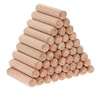 Faankiton 500 Pezzi Tasselli legno 8x40mm, Scanalate, Perni Duro Perno Scanalato, Spine legno per Artigianato Mobili Fai Da Te