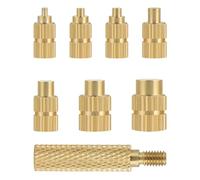 Faankiton Punte per Saldatore per Inserto Filettato, Punte per Stampate 3D Inserti Filettati, Set di Punte per Saldare Aiuto Alla Fusione, Punte Universali per Saldatori M2 M2.5 M3 M4 M5 M6 M8