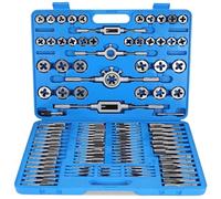 Faankiton Set Maschi e Filiere per Filettatura, Set Taglio Filettatura, Set per Filettatura M2-M18, Assortimento di Maschi e Filiere, Filiera per Filettatura per chiavi a rubinetto (110 Pezzi Blu)