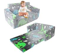 Faazy Divano per bambini, sedia pieghevole 2 in 1, piccolo divano per bambini, si illumina al buio, poltrona da salotto convertibile per bambini, divano letto per bambini per stanza dei giochi, regalo