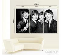 Fab 4 Four - 1 - Quadro stampa su Tela Pelle Canvas Dipinto Arte Moderna