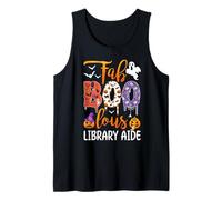 Fab Boo Lous Biblioteca Aiuto Boo Fantasma Zucca Halloween Canotta