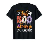 Fab Boo Lous ESL Insegnante Boo Fantasma Zucca Halloween Maglietta